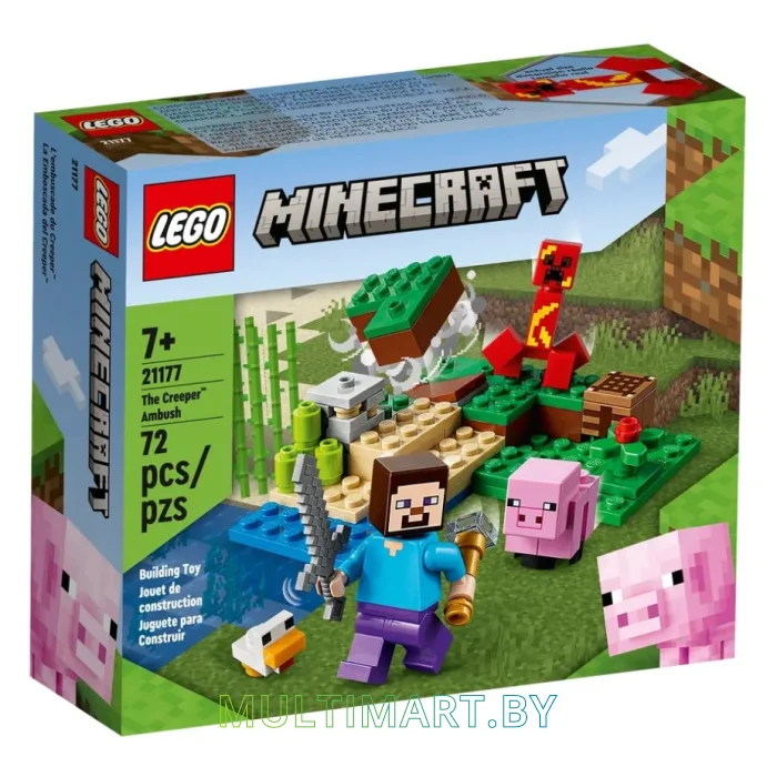 Конструктор LEGO Minecraft 21177 Засада Крипера